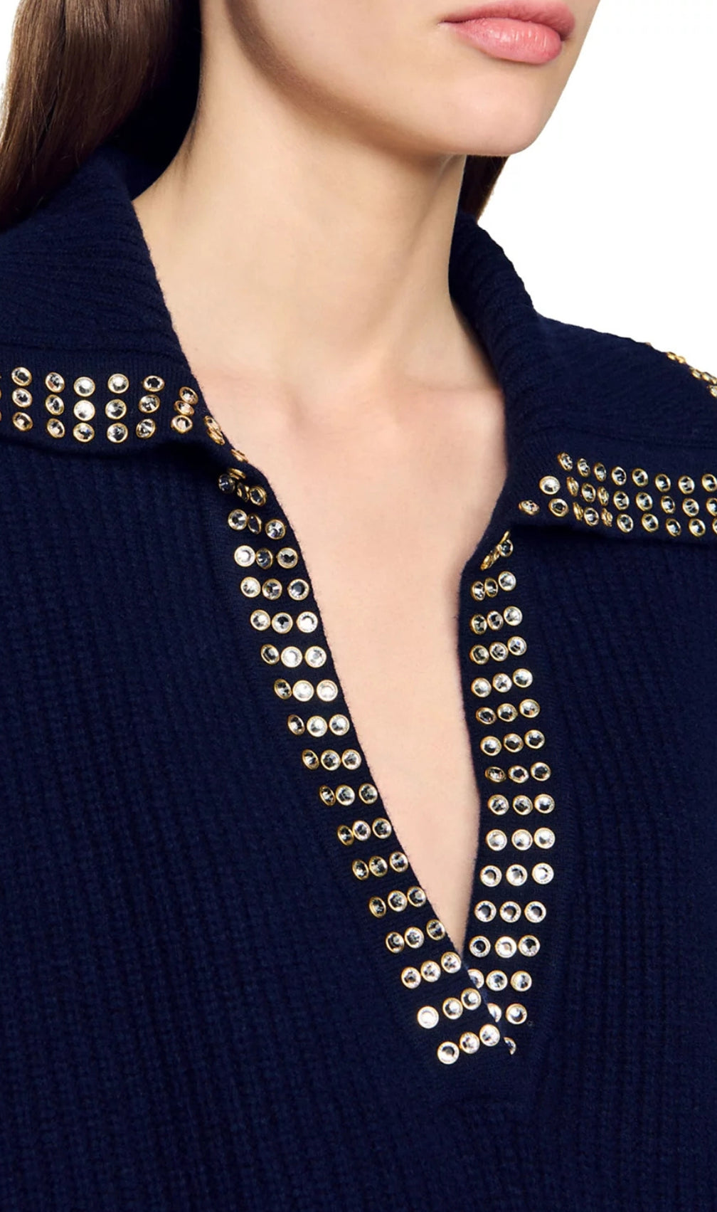 Orso Rhinestone Embellished Sweater