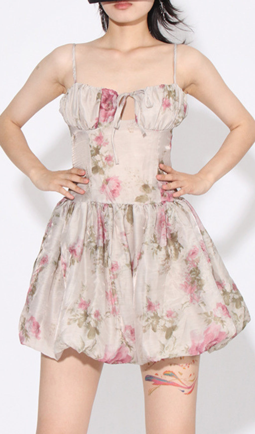 Astrape Floral Printed Mini Dress