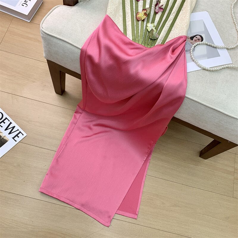 Flower Vine Corset Midi Dress In Pink