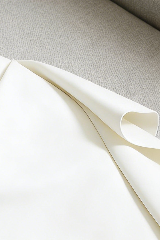 Arene Elegant White Off-Shoulder Asymmetrical Midi Dress | Formal Event Gown