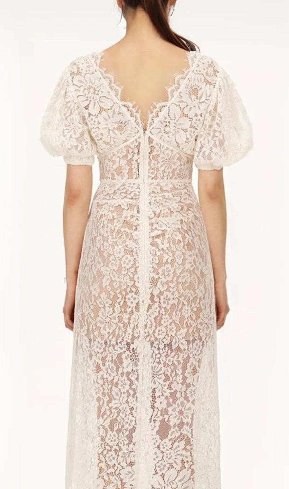 Aoibhin Crystal-Embellished Lace Midi Dress