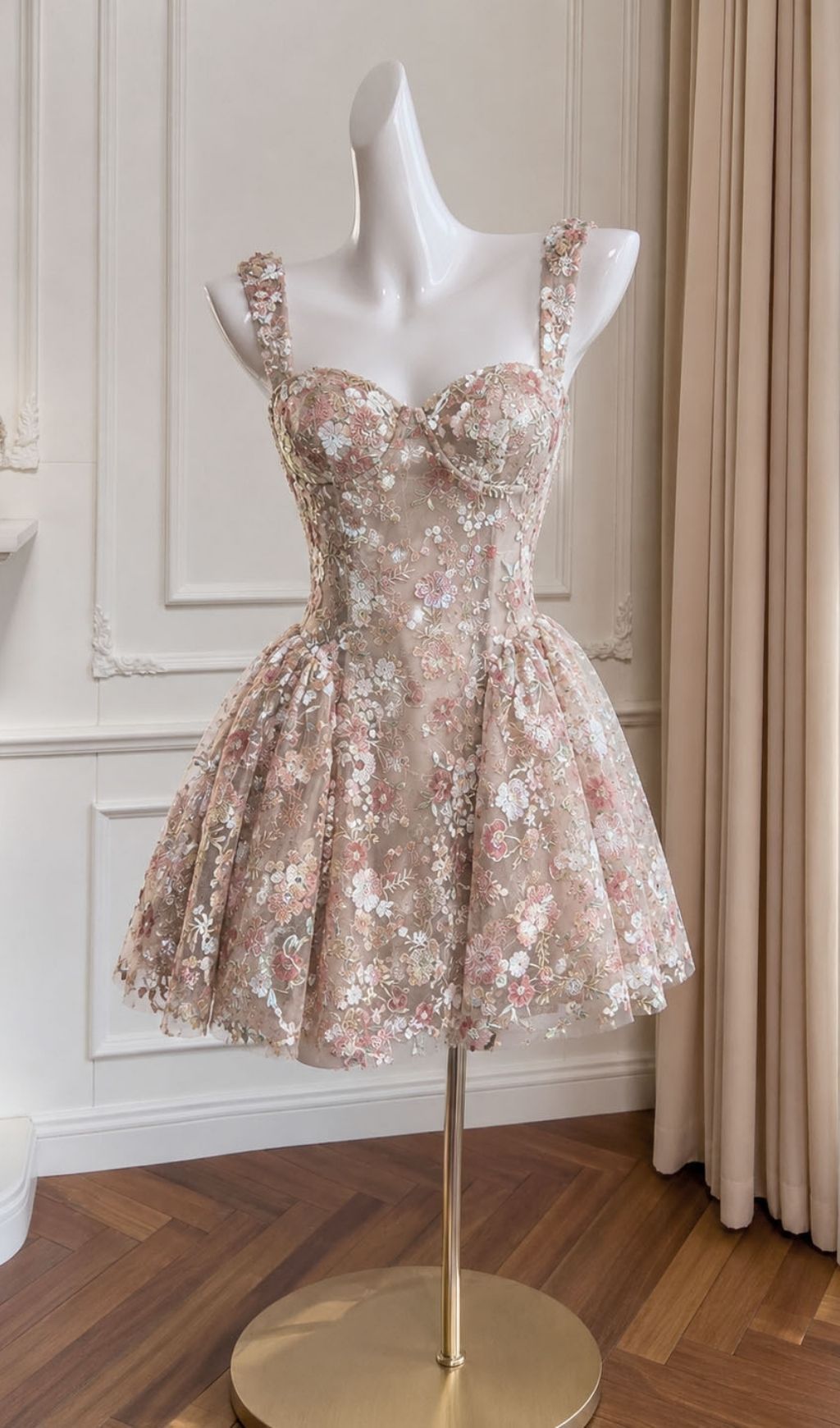 Kyara Strappy Floral Mini Dress