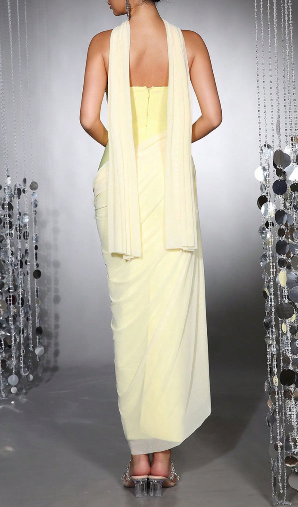 Dazzling Haisley Yellow Corset Diamante Maxi Dress - Gala & Formal Gown