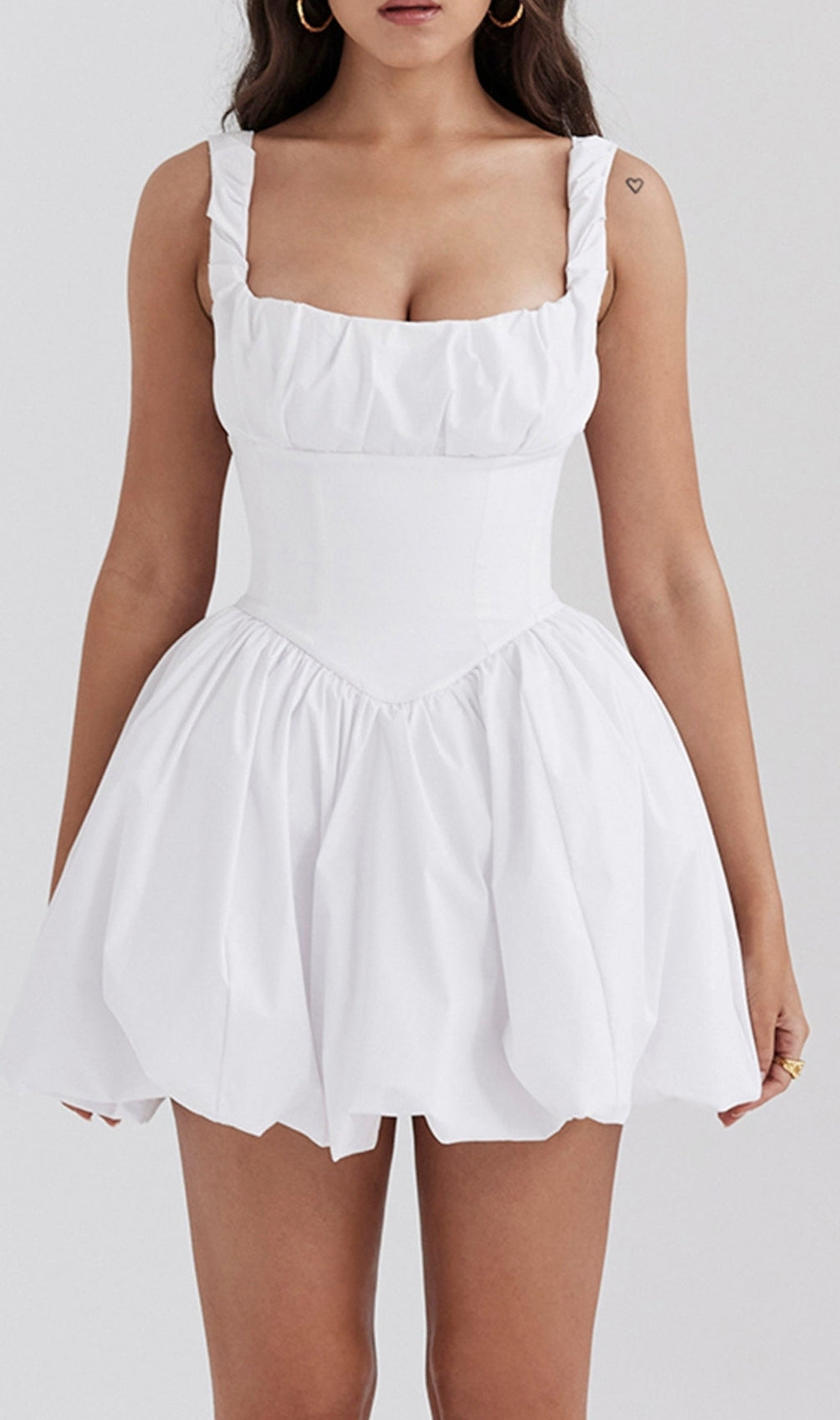 Attica White Strappy Mini Dress