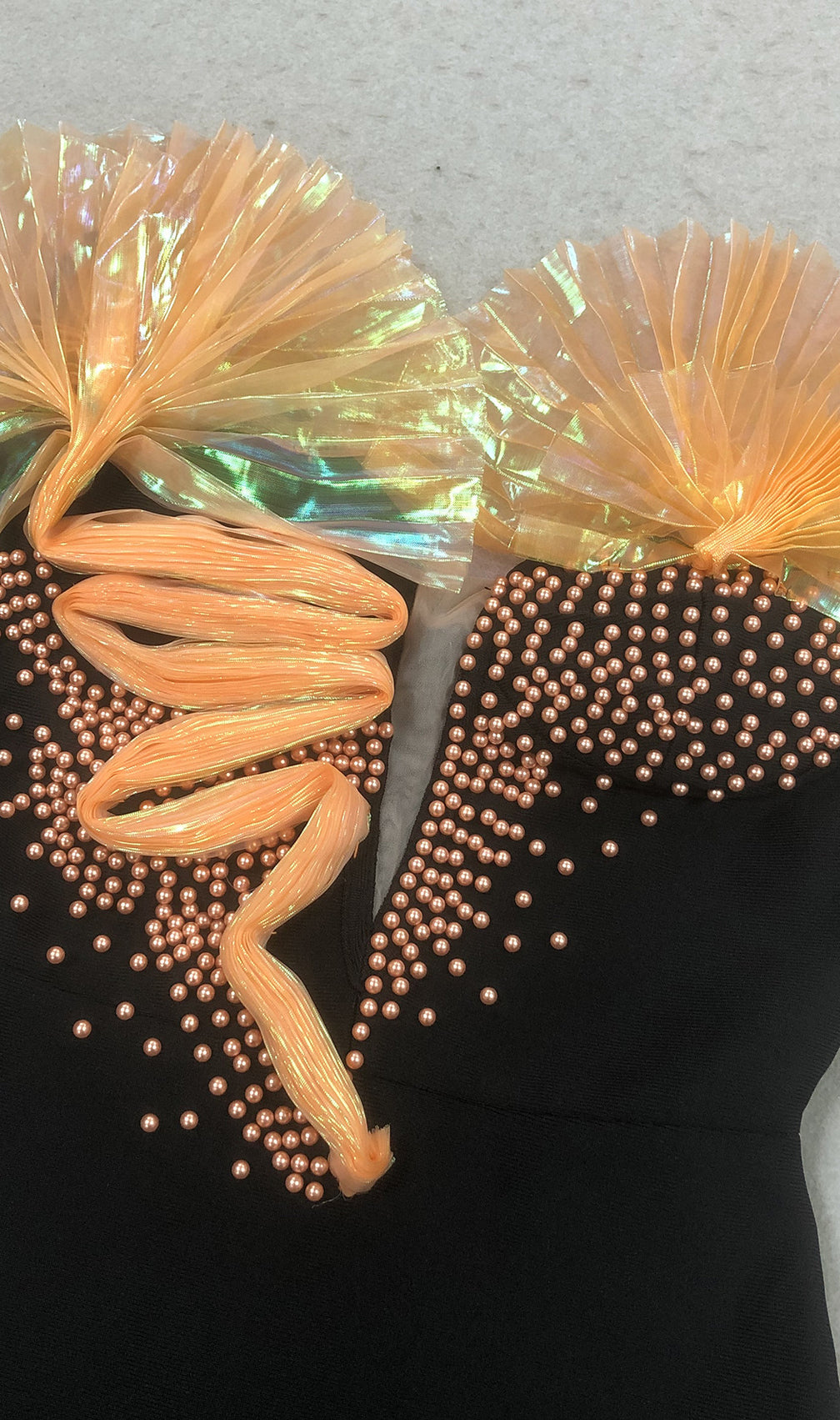 Florida Strapless Beaded Bandage Maxi Dress