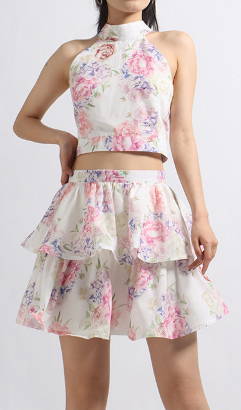 Ellison Floral Printed Two-Piece Set