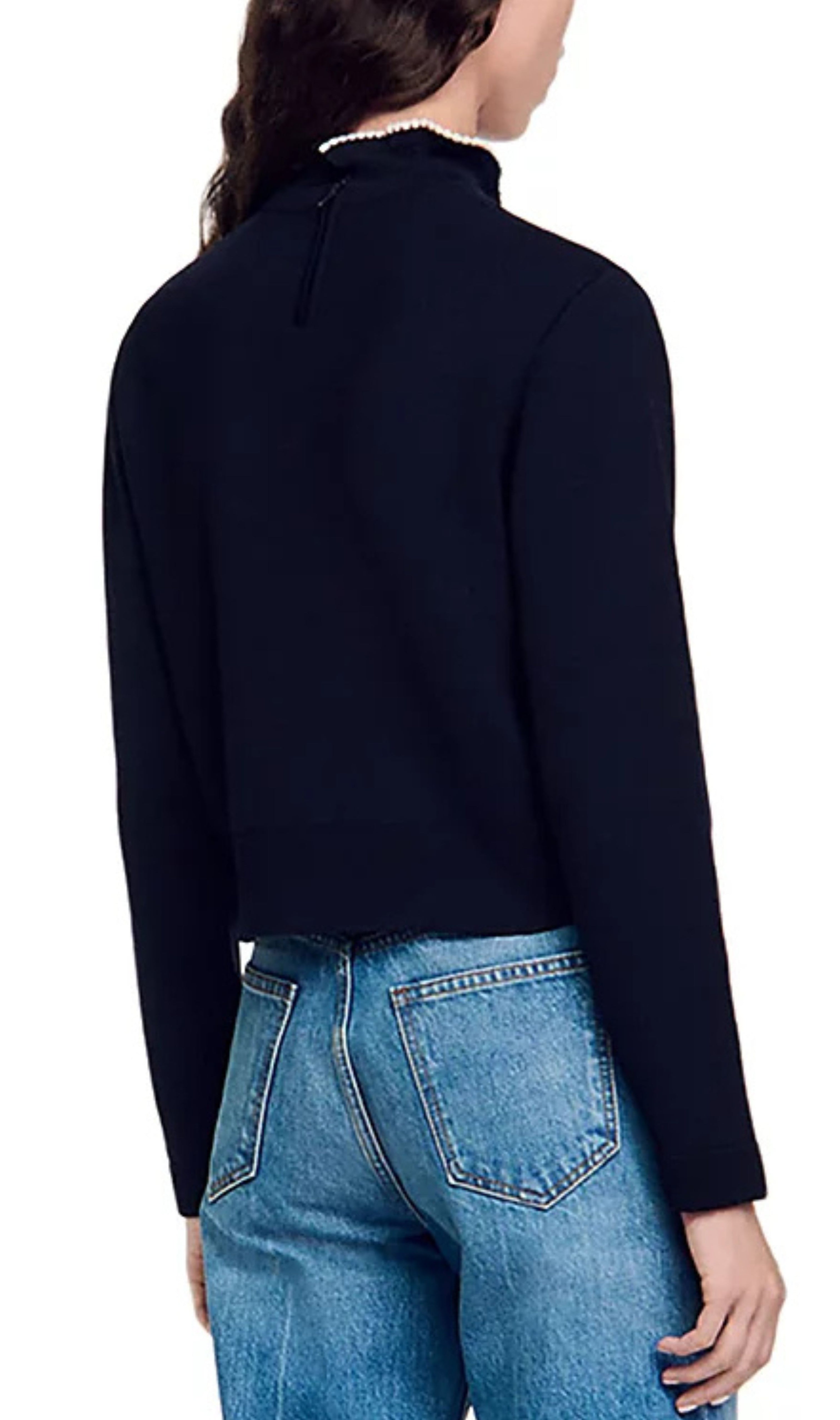 Francoise Ruffle Neck Sweater