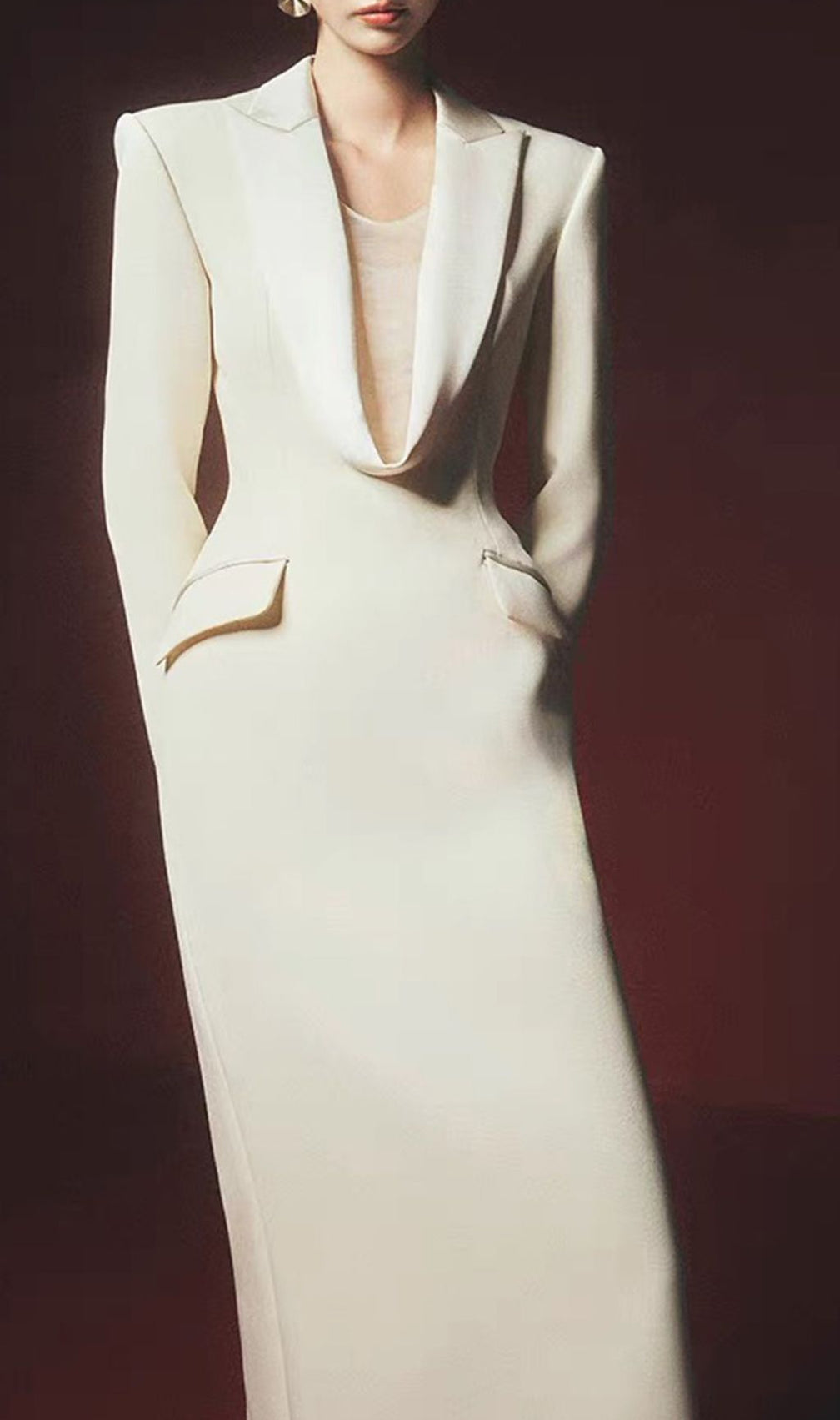 Ishtar Long Sleeve Blazer Maxi Dress