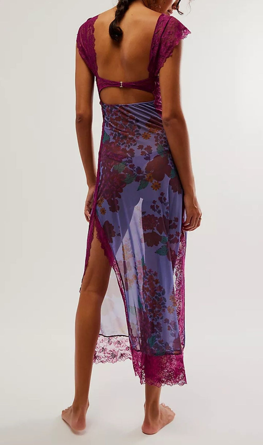 Ladee Lace Floral Midi Dress