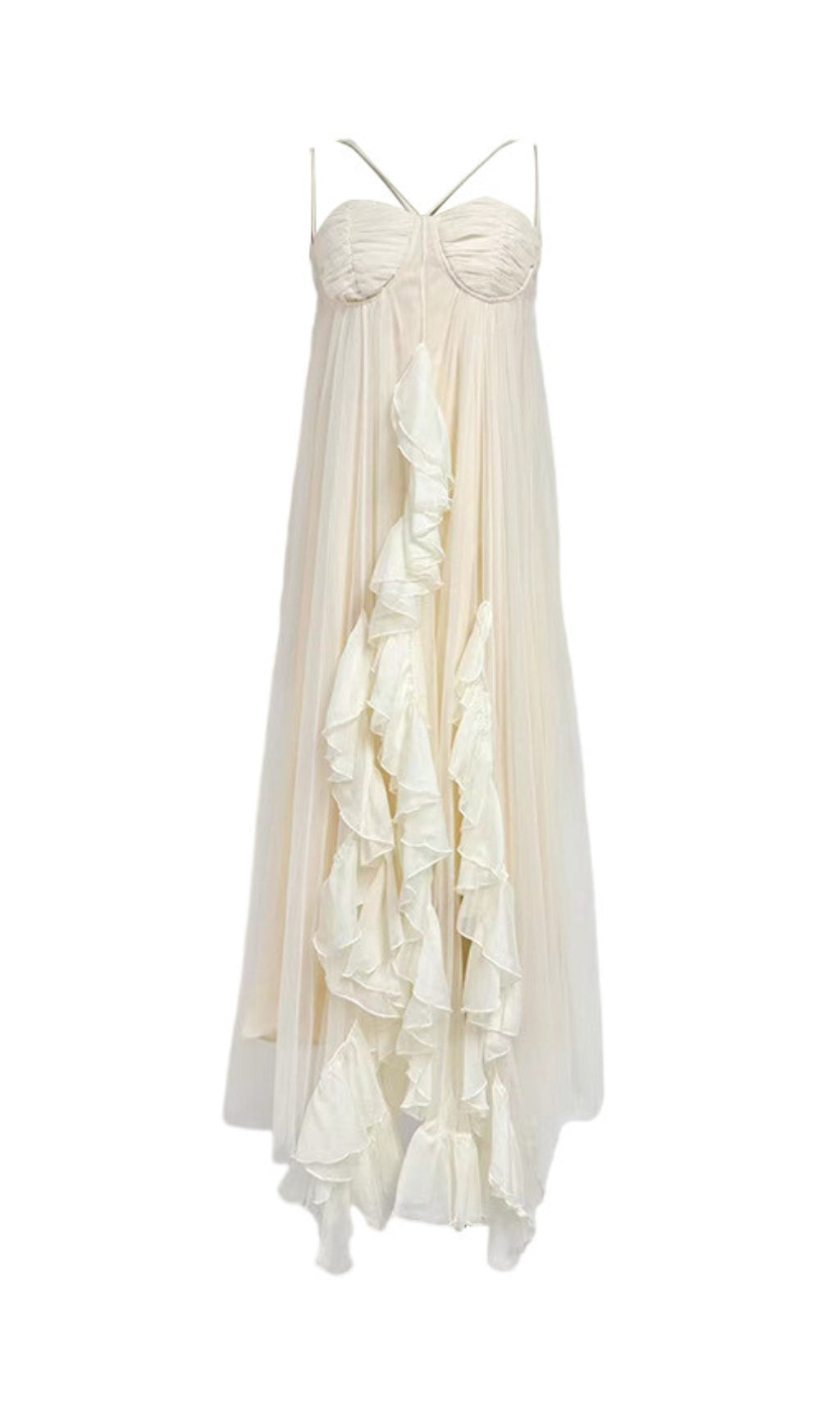 Erna Ruffle Maxi Dress