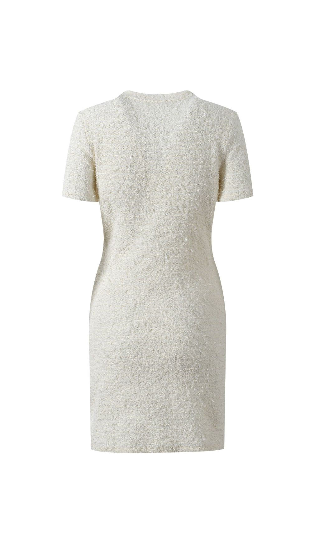 Glamorous Black Embellished Tweed Mini Dress | Crystal Collar Party & Cocktail Dress