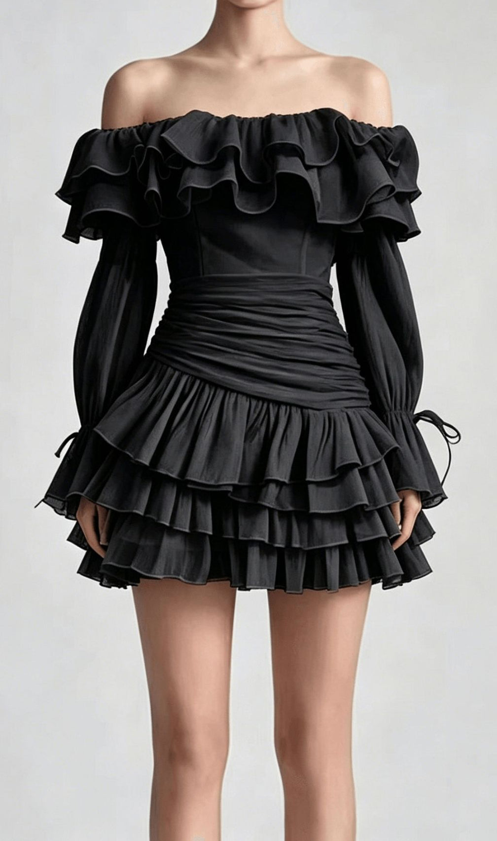 Kimya Off-Shoulder Ruffle Mini Dress