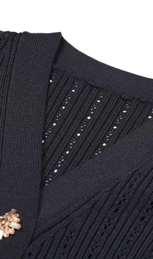 Etsuko Long Sleeve Knit Maxi Dress