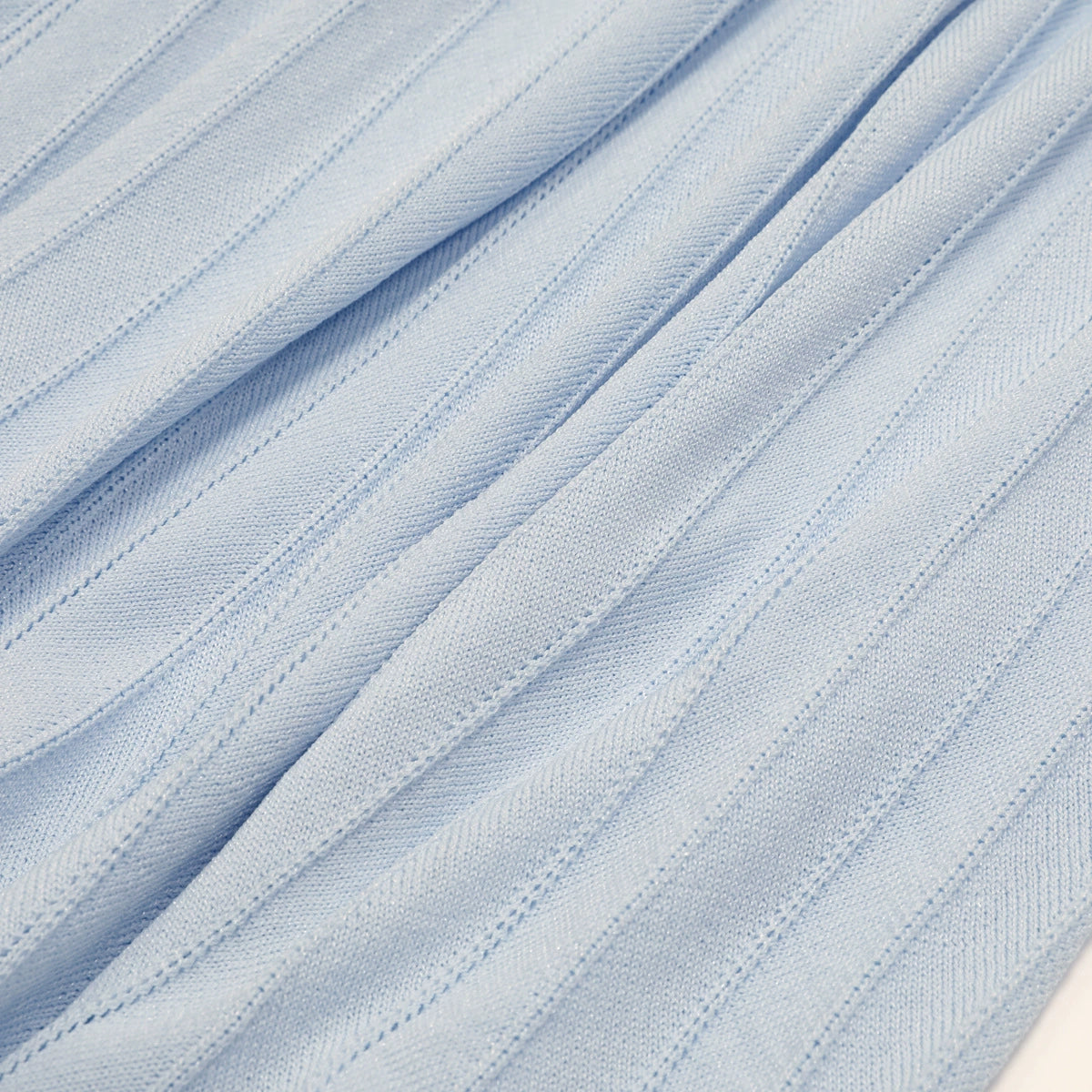 Kirima Blue Short Sleeve Knit Midi Dress
