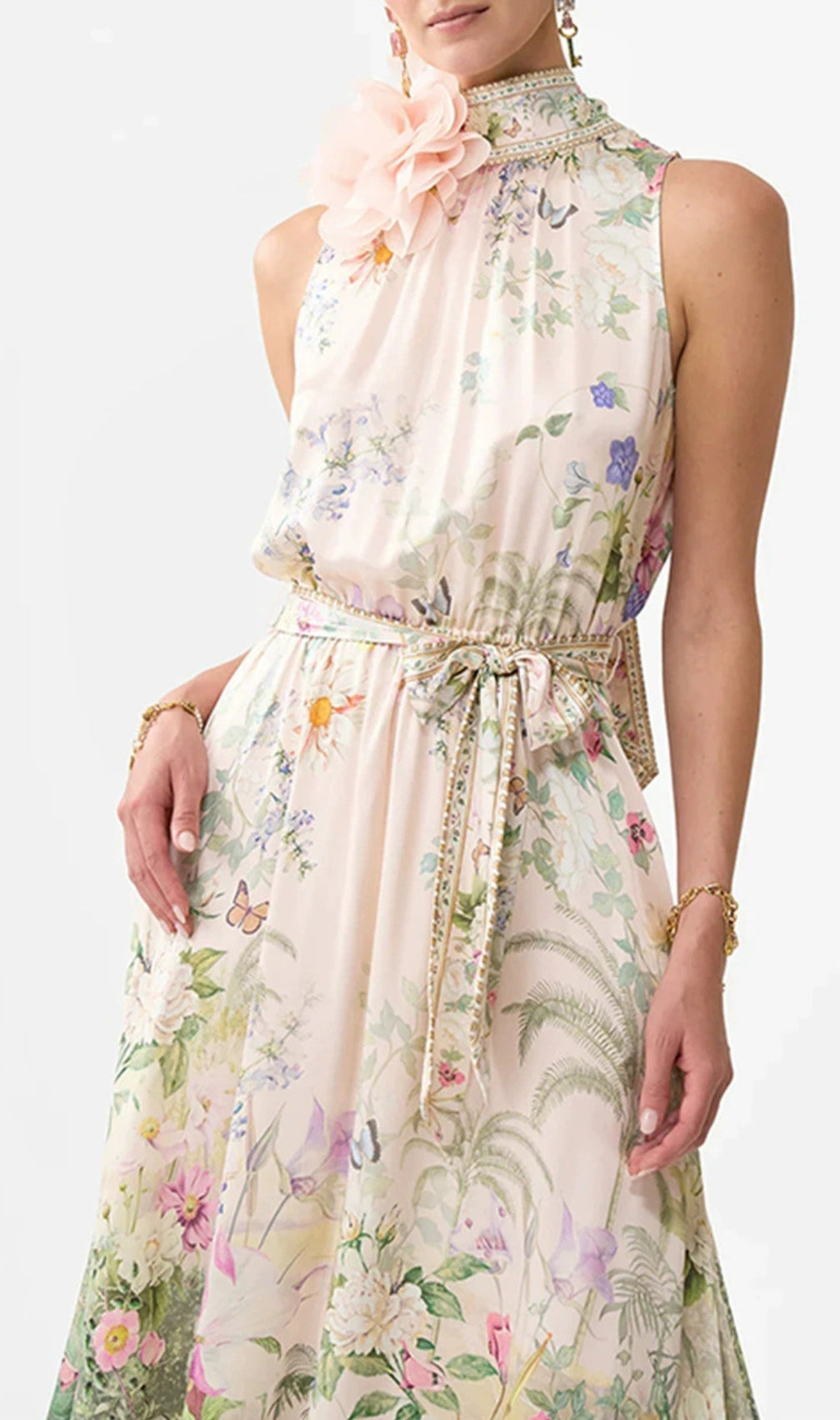 Emy Halter Floral Printed Maxi Dress