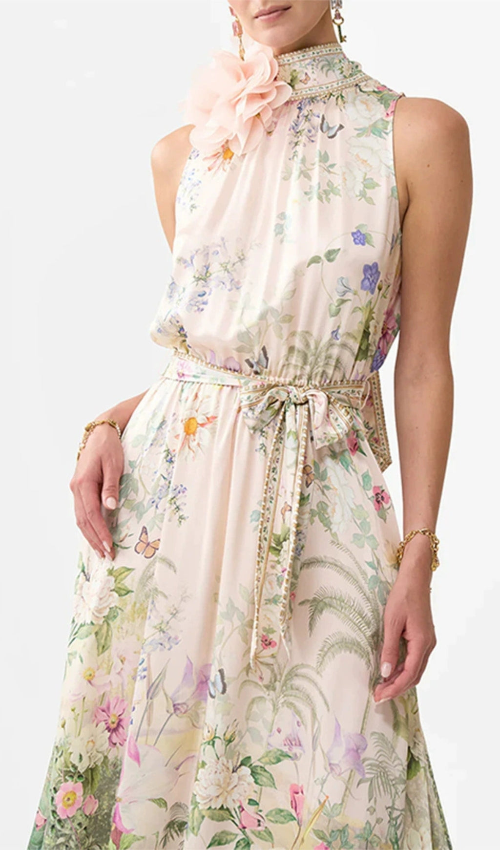 Emy Halter Floral Printed Maxi Dress