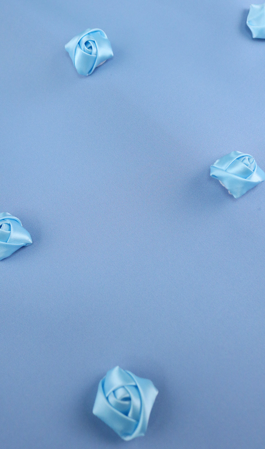 Baina Blue One Shoulder Bow Mini Dress