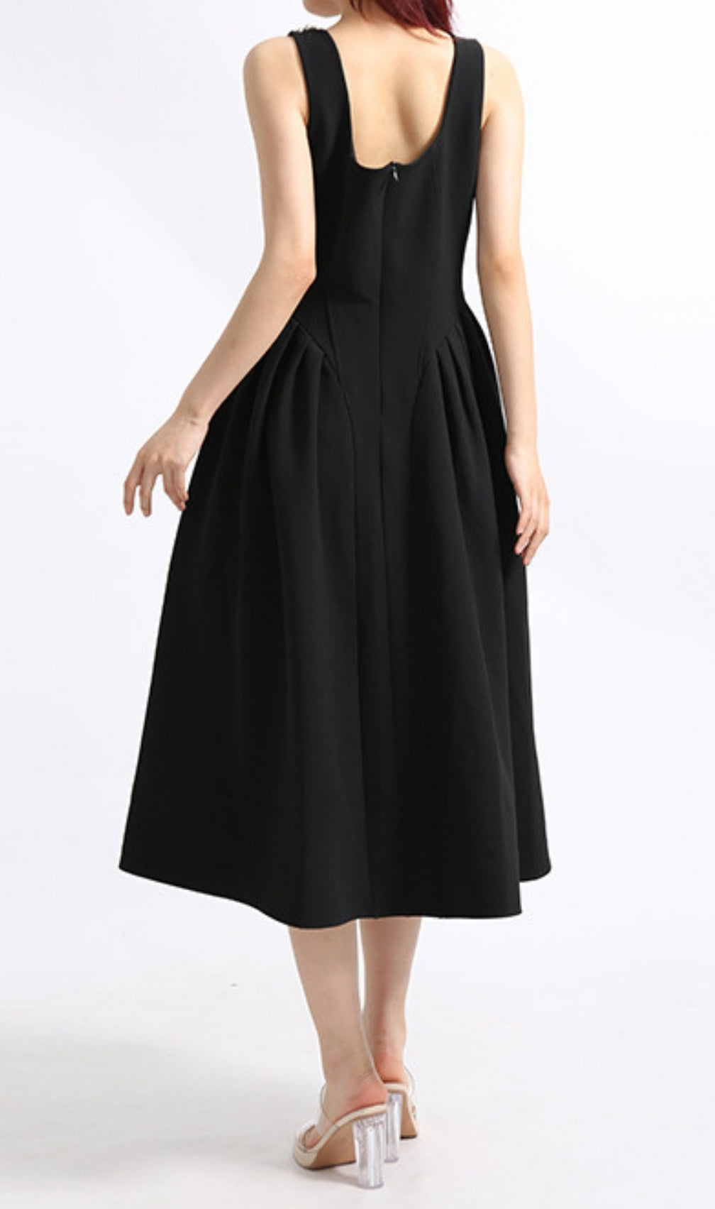 Eylül Black Diamond Midi Dress