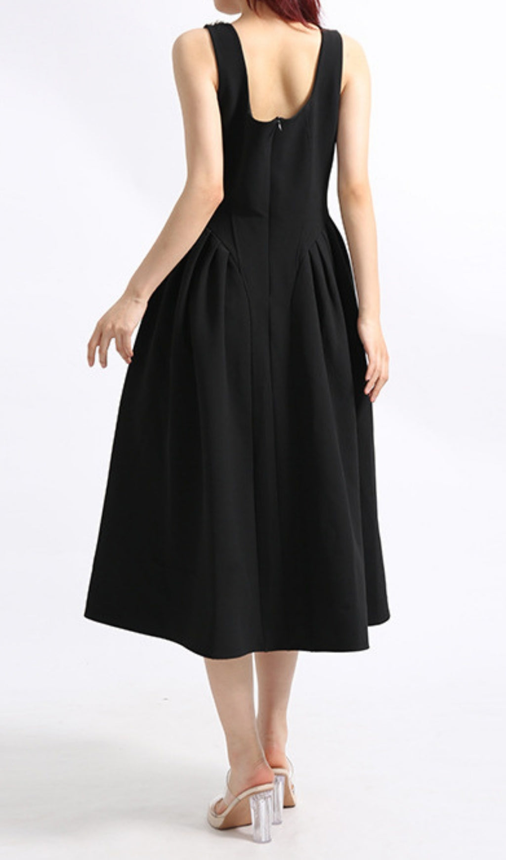 Eylül Black Diamond Midi Dress