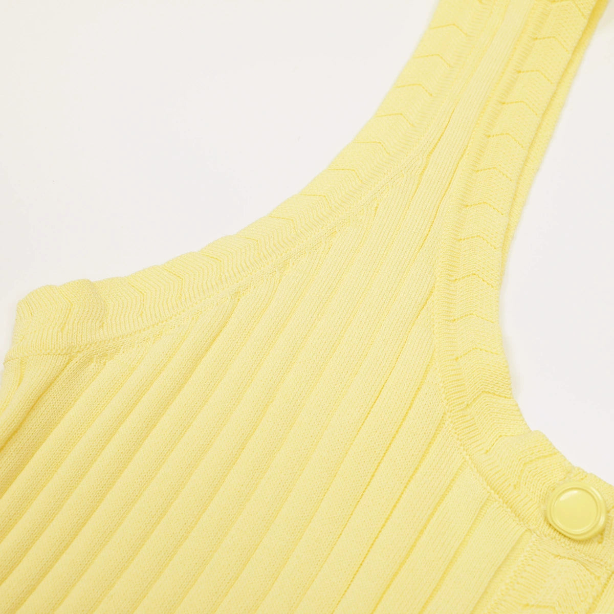 Kinsley Yellow Sleeveless Knit Maxi Dress