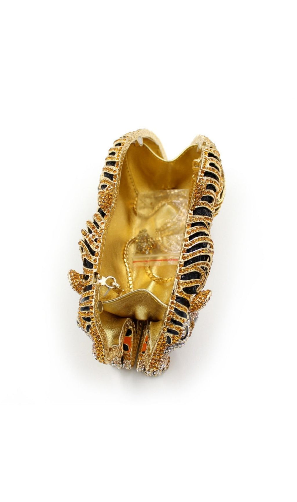 Khia Luxury Tiger Diamante Clutch Bag – Unleash Your Wild Elegance