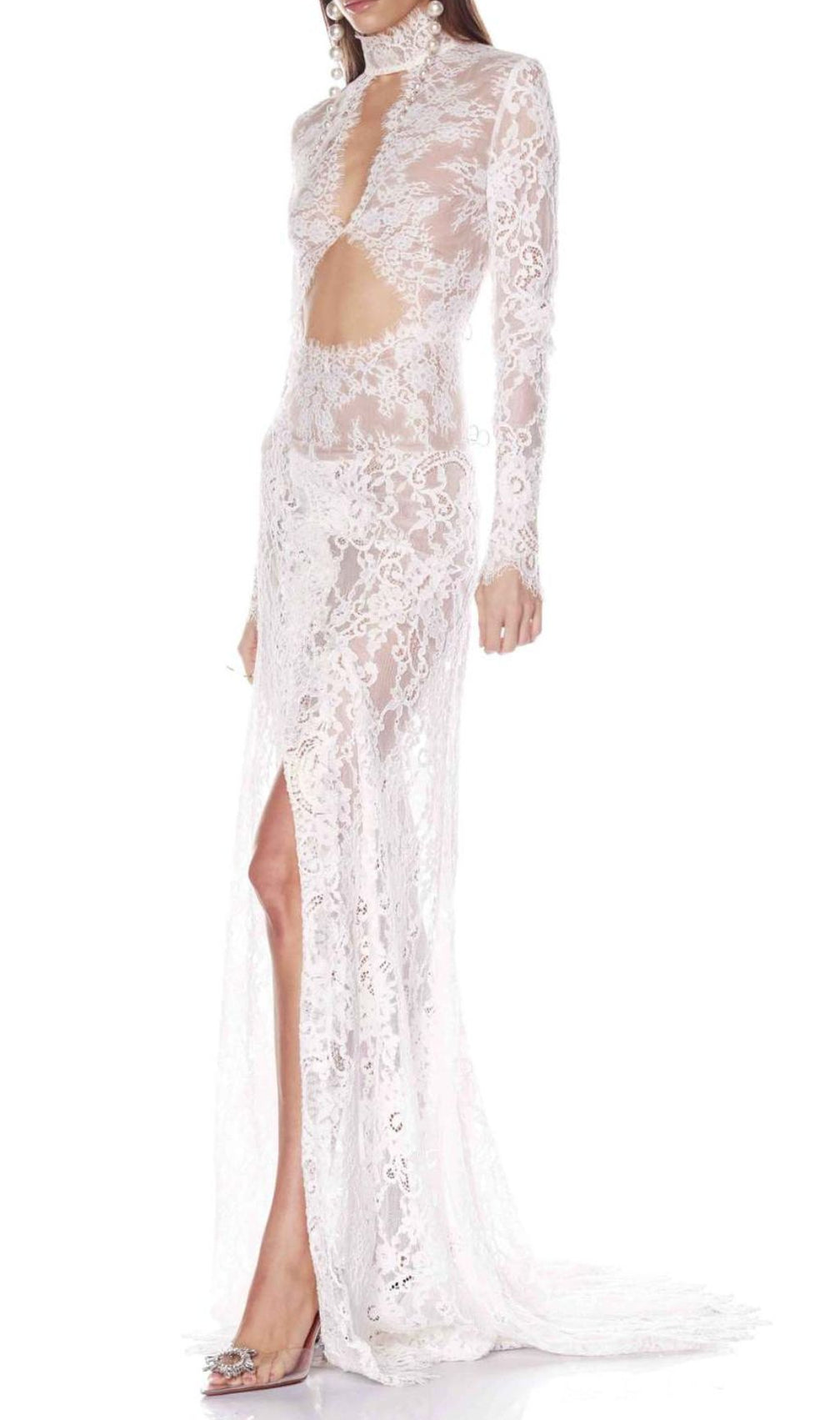 Faizah Lace Long Sleeve Maxi Dress