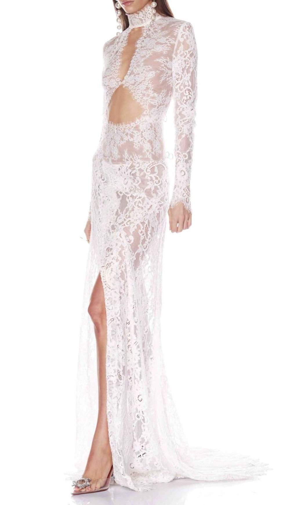 Faizah Lace Long Sleeve Maxi Dress