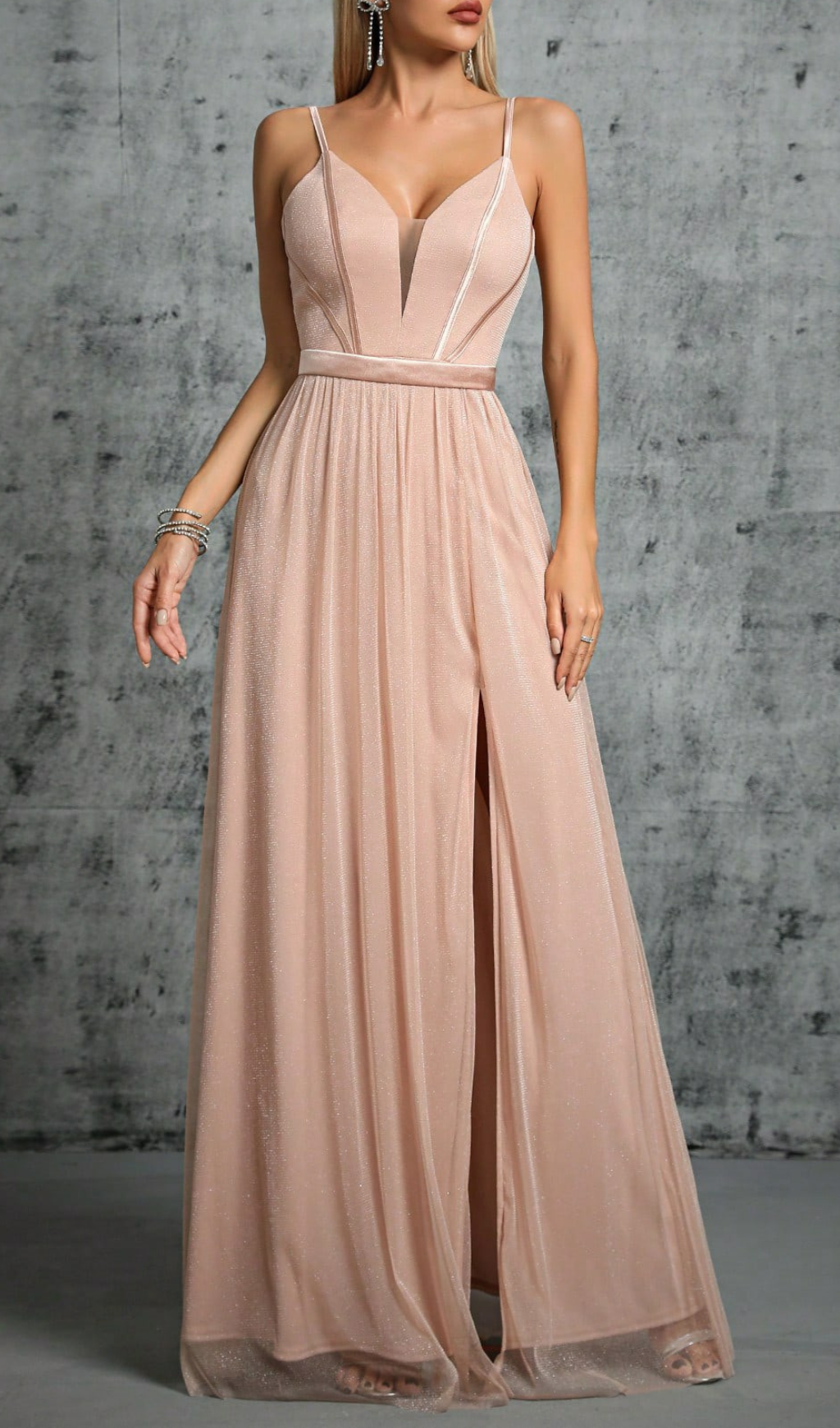 Genoa Strappy V-Neck Maxi Dress