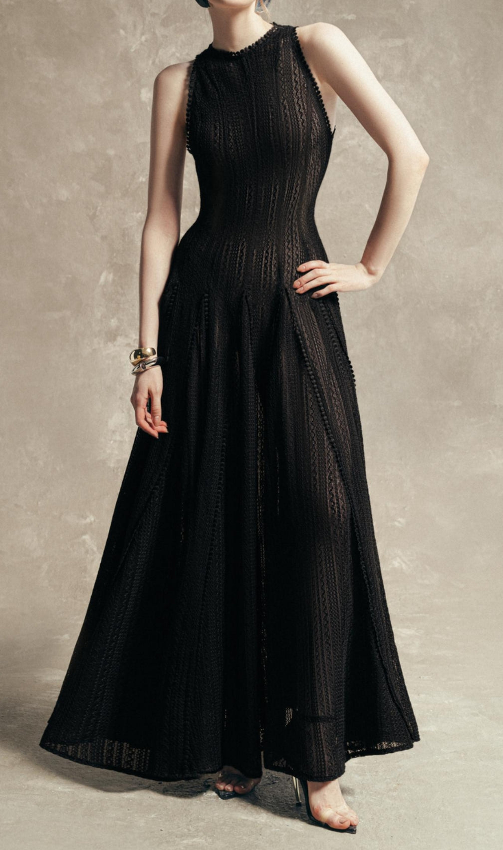 Cham Vintage Sleeveless Maxi Dress