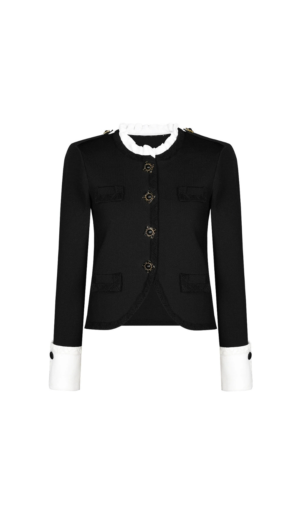 Ennio Black Long Sleeve Pants Set