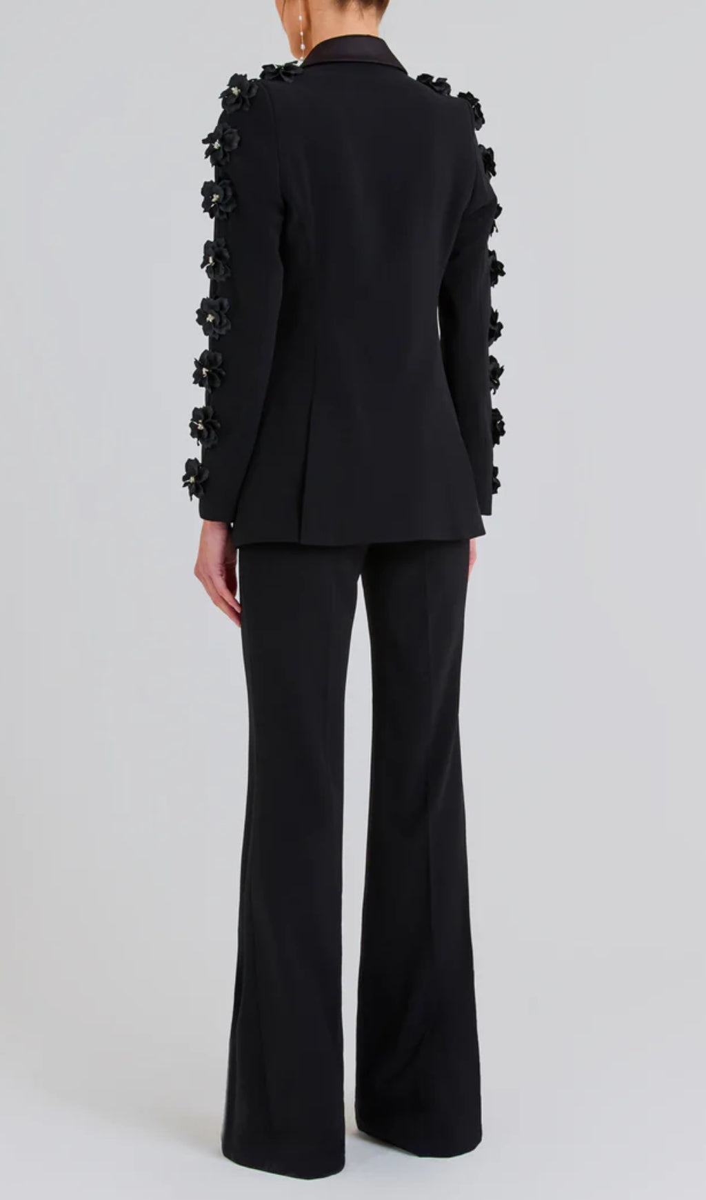 Arleta Flower Embellished Blazer Set