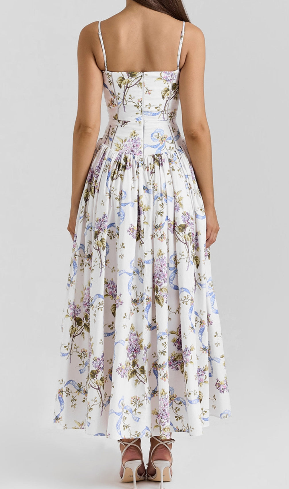 Ashira White Floral Maxi Dress