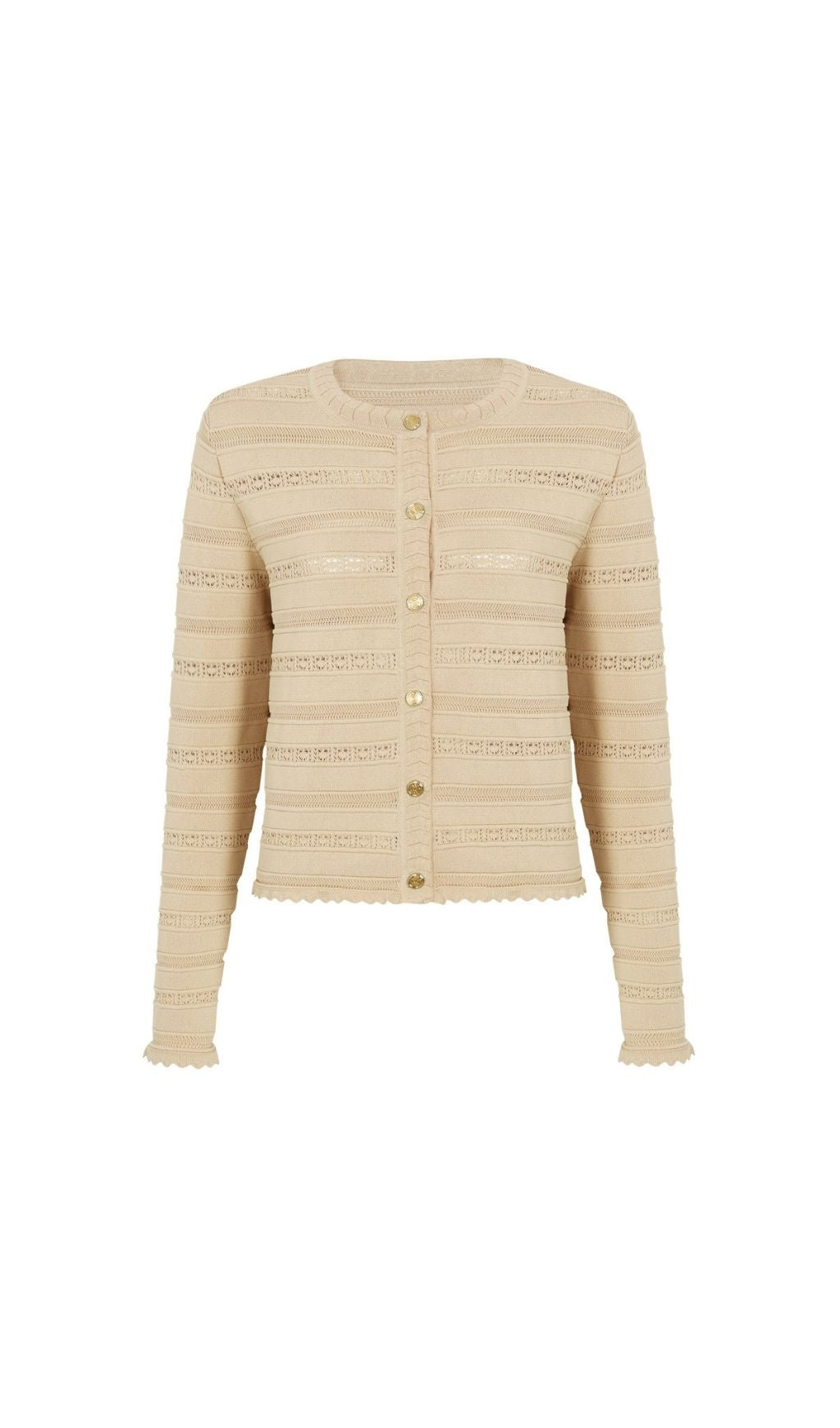 Kinsey Beige Knit Cardigan & Dress Set