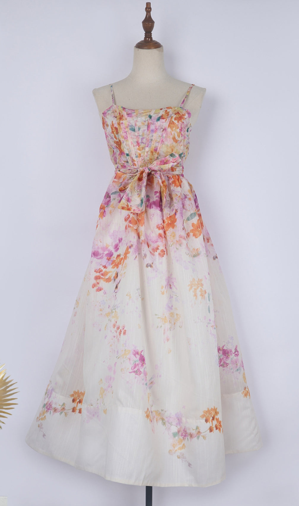 Desirie Floral Corset Midi Dress