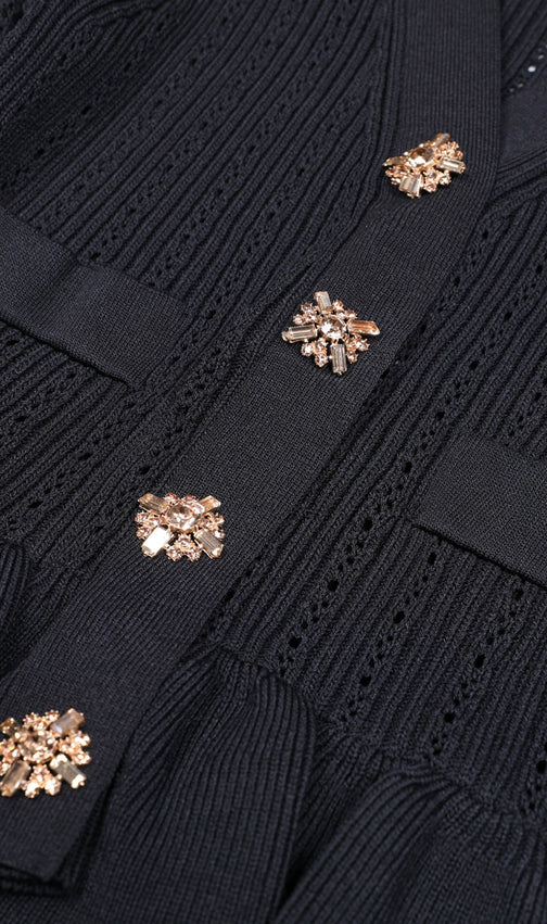 Etsuko Long Sleeve Knit Maxi Dress