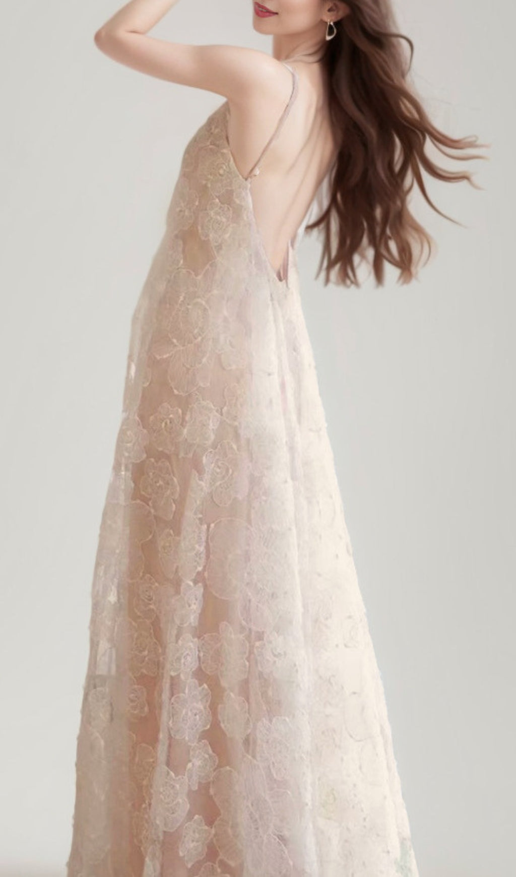 Billy Halter Flower Maxi Dress