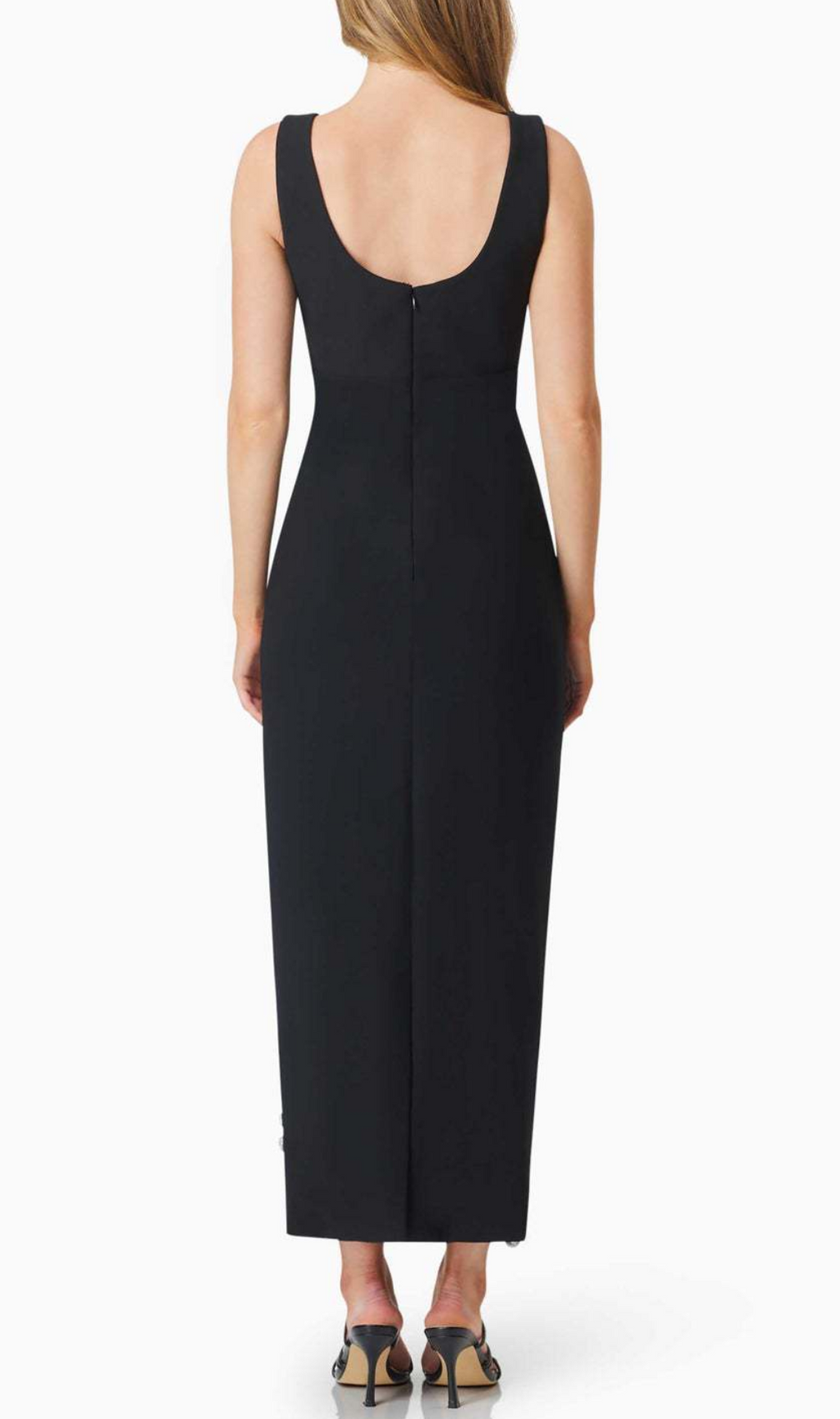 Hunt Black Strappy Flower Bandage Maxi Dress