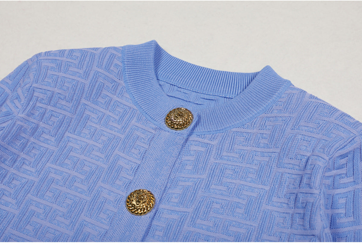 Enzo Knit Top & Skirt Set