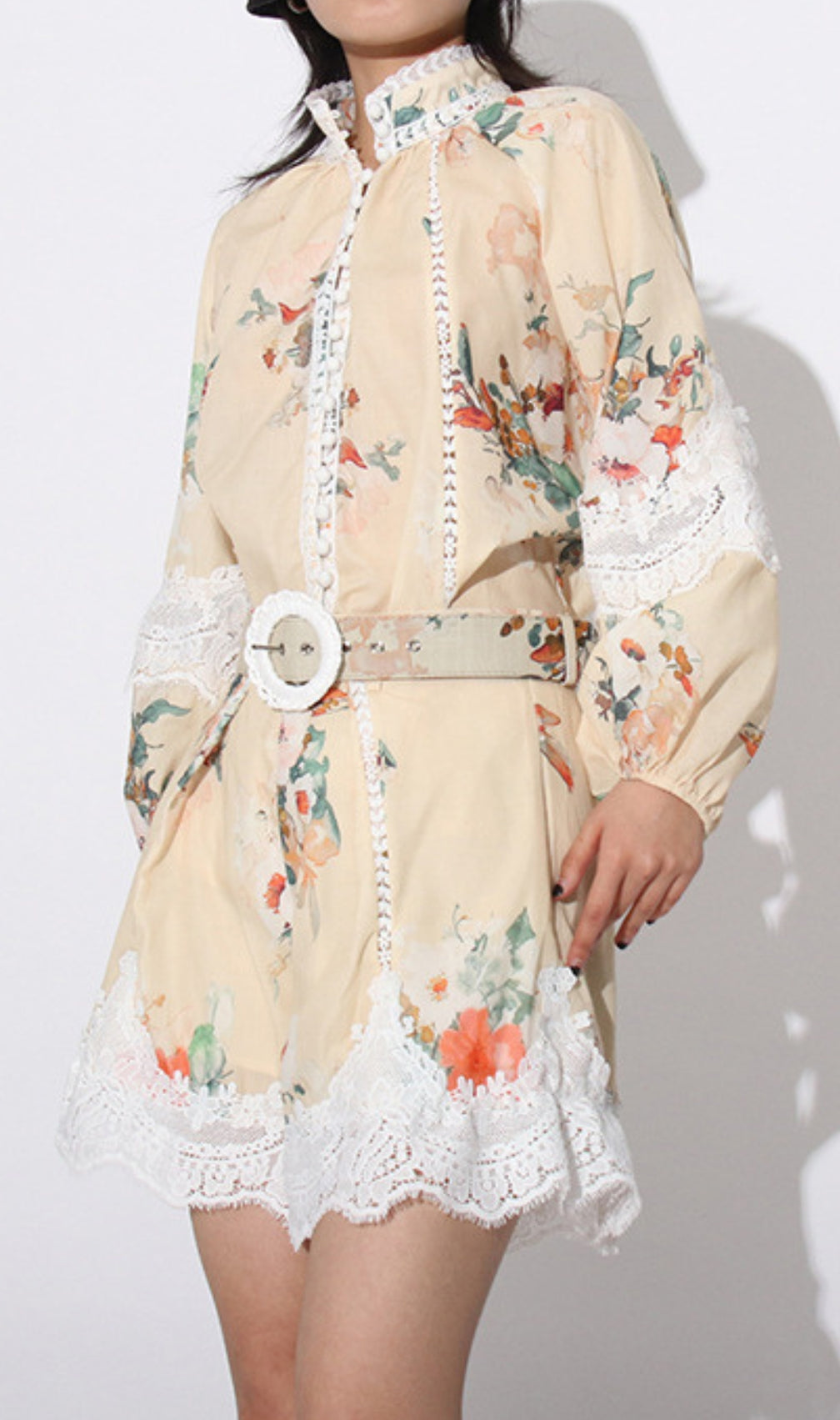 Elyse Flower Long Sleeve Two-Piece Set