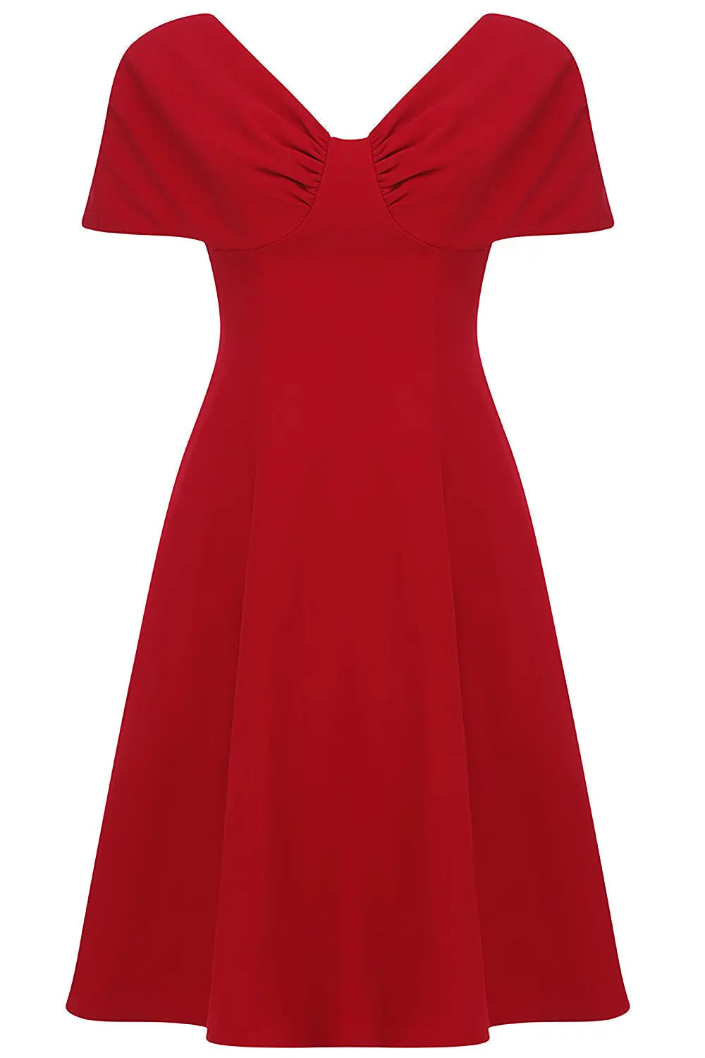 Chic Red Off-Shoulder Bow A-Line Mini Dress - Elevate Your Special Occasion Look