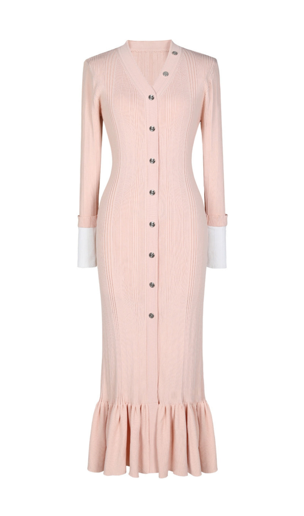 Elin Long Sleeve Knit Maxi Dress