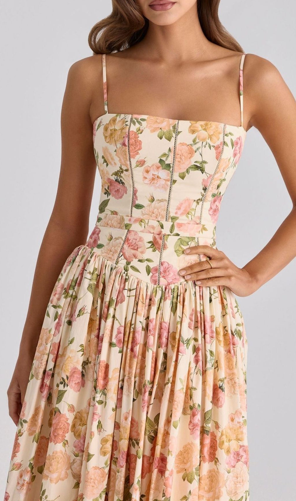 Laray Strappy Floral Maxi Dress