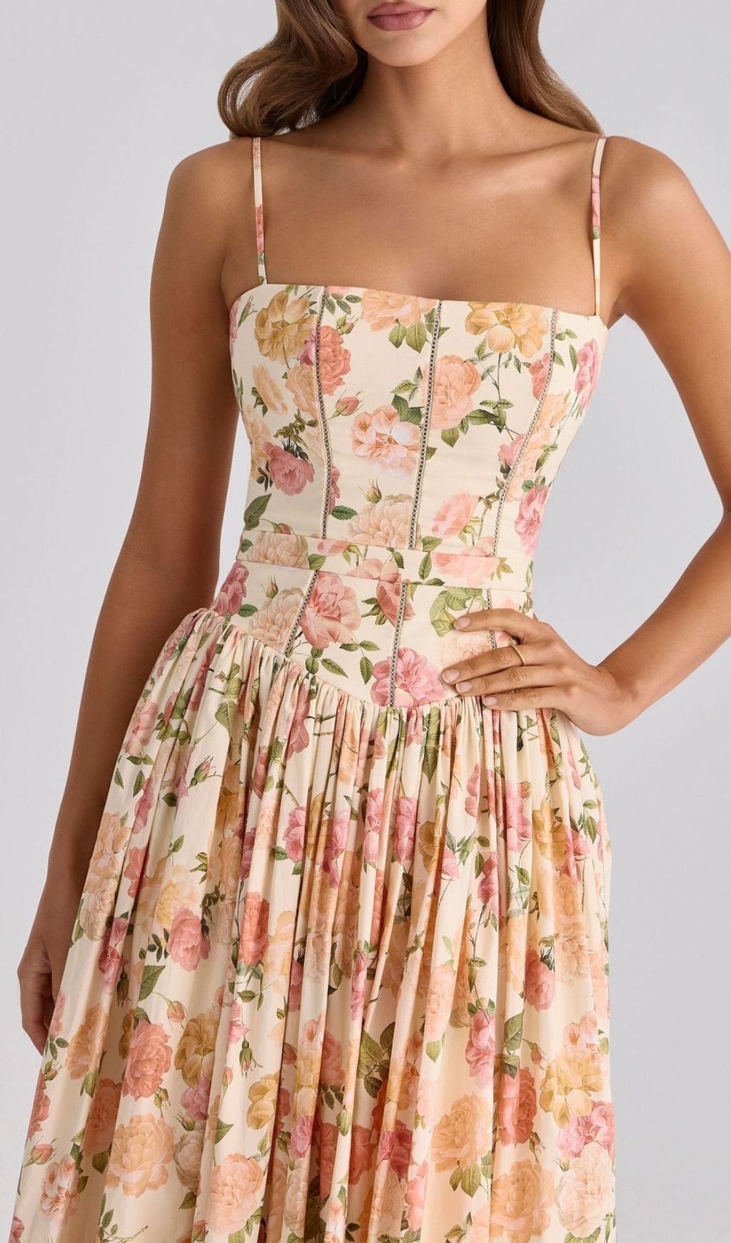 Laray Strappy Floral Maxi Dress