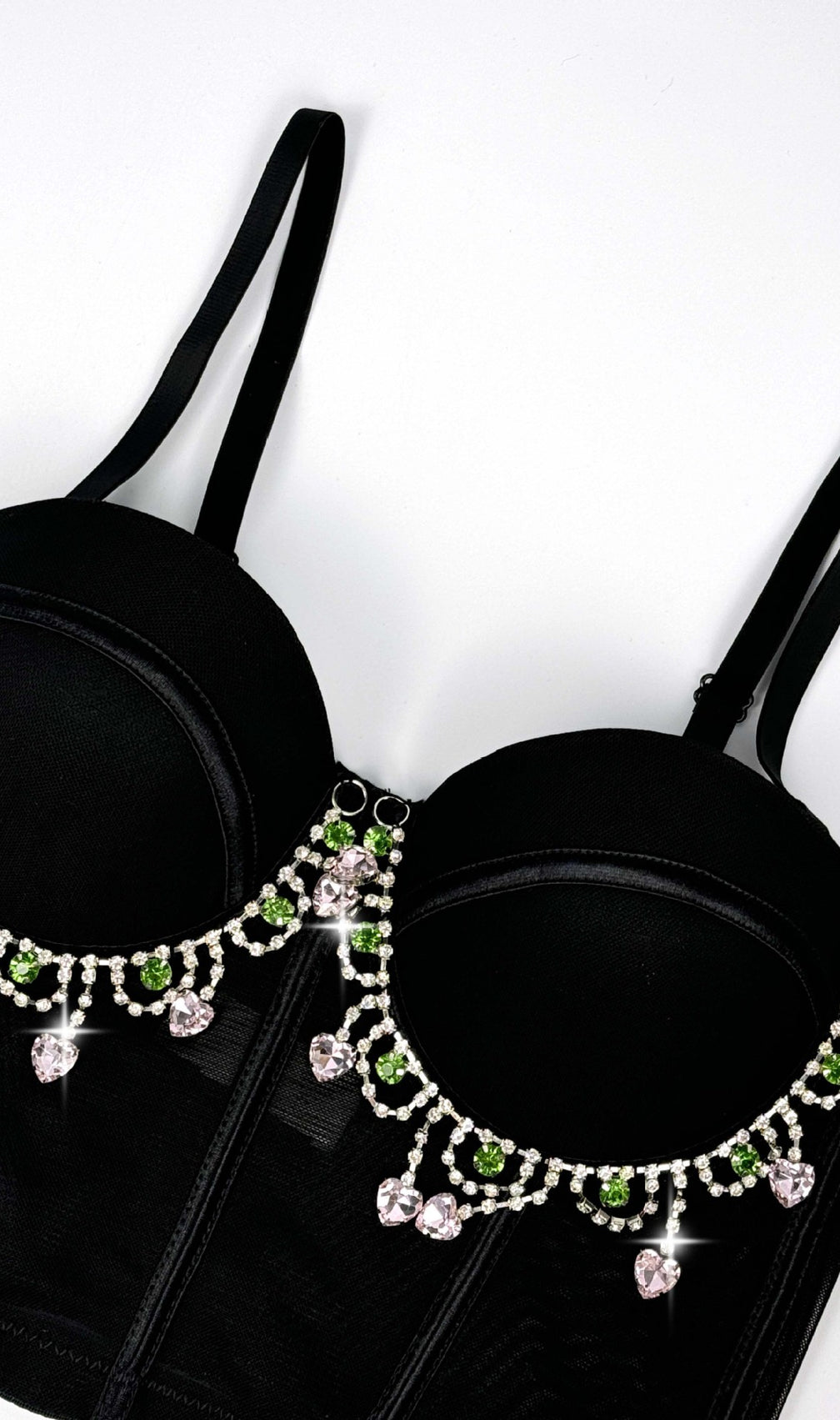 Fausta Diamante Corset Crop Top