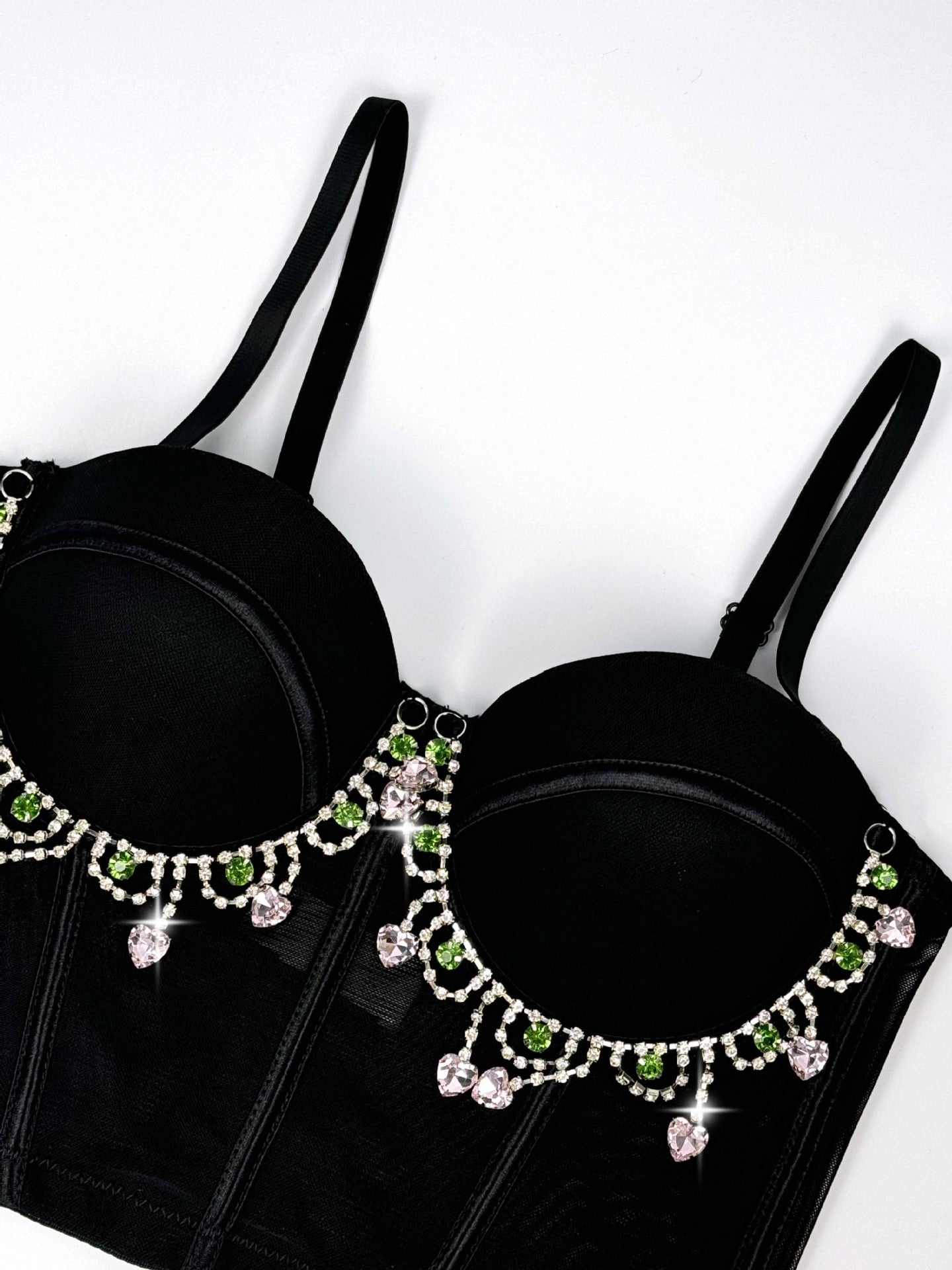 Fausta Diamante Corset Crop Top