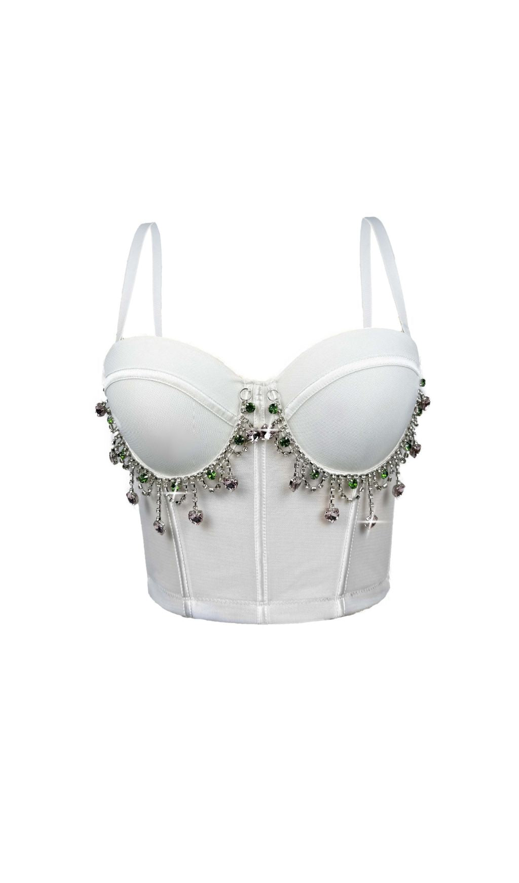 Fausta Diamante Corset Crop Top