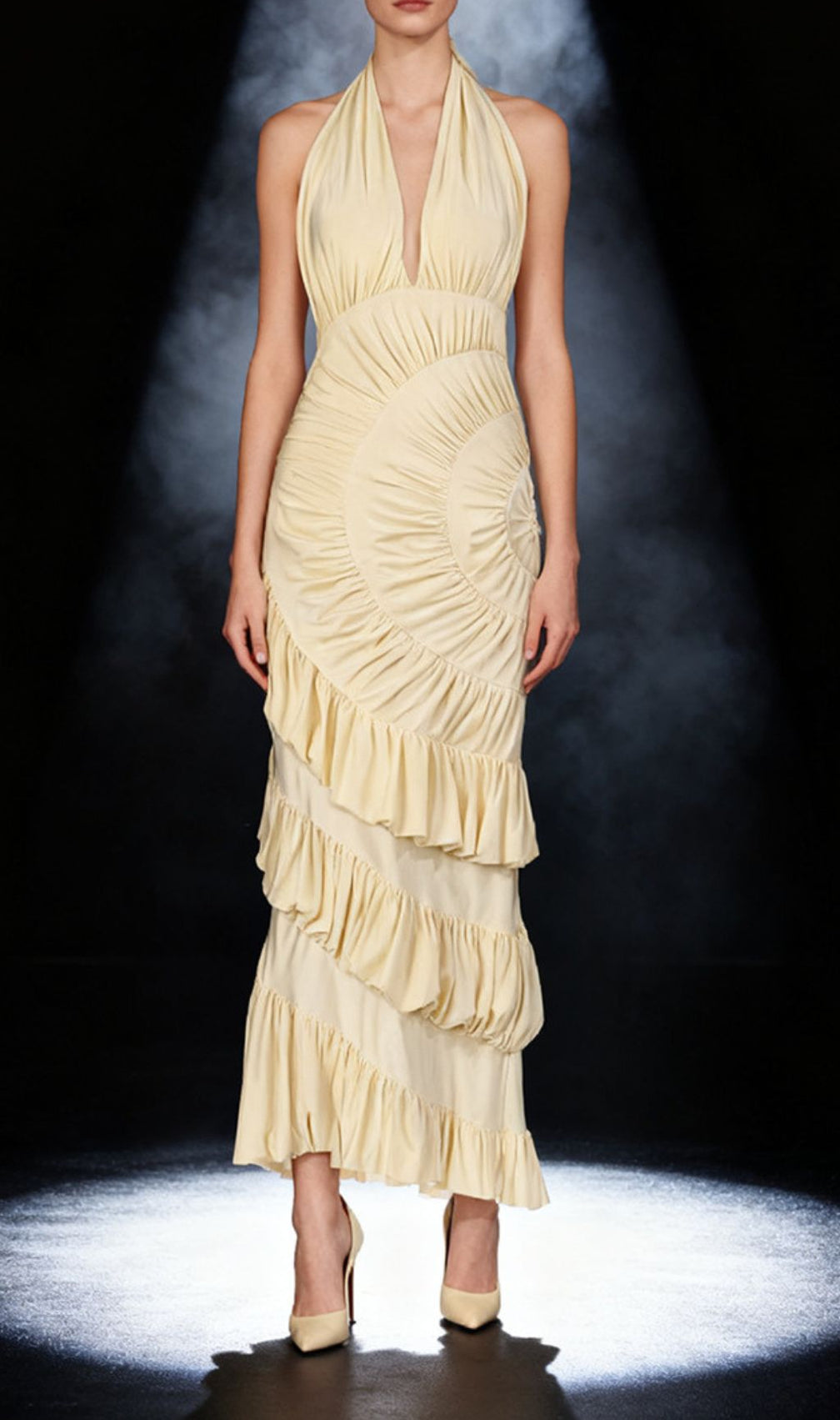 Ineke Halter Ruffle Maxi Dress | Elegant Gala & Special Occasion Gown