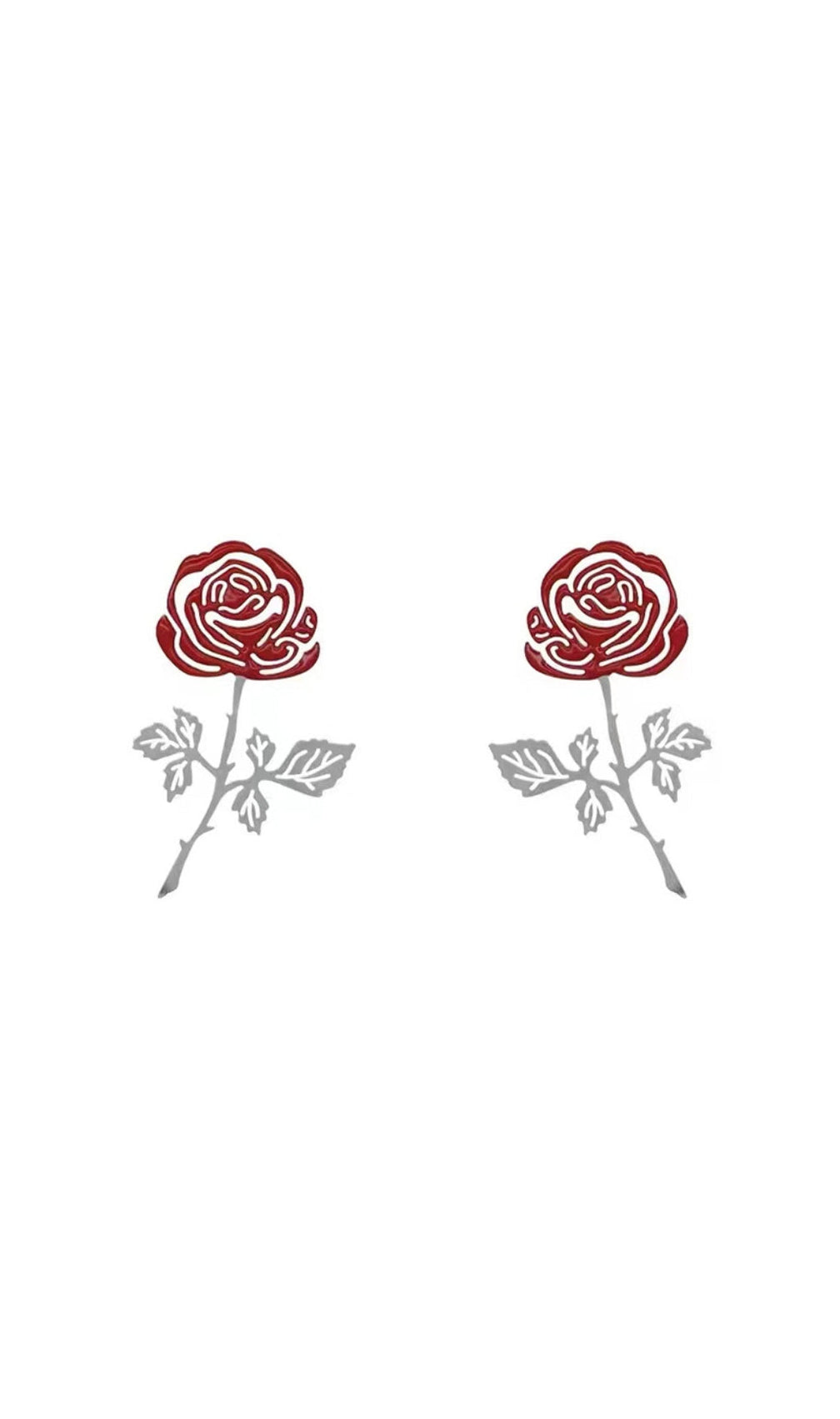 Arkadiy Rose-Colored Flower Alloy Earrings
