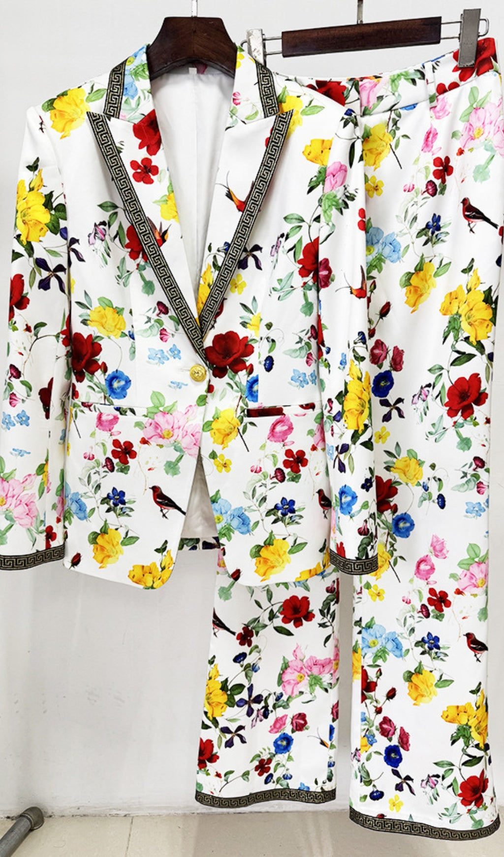 Dera Floral Printed Blazer & Pants Set