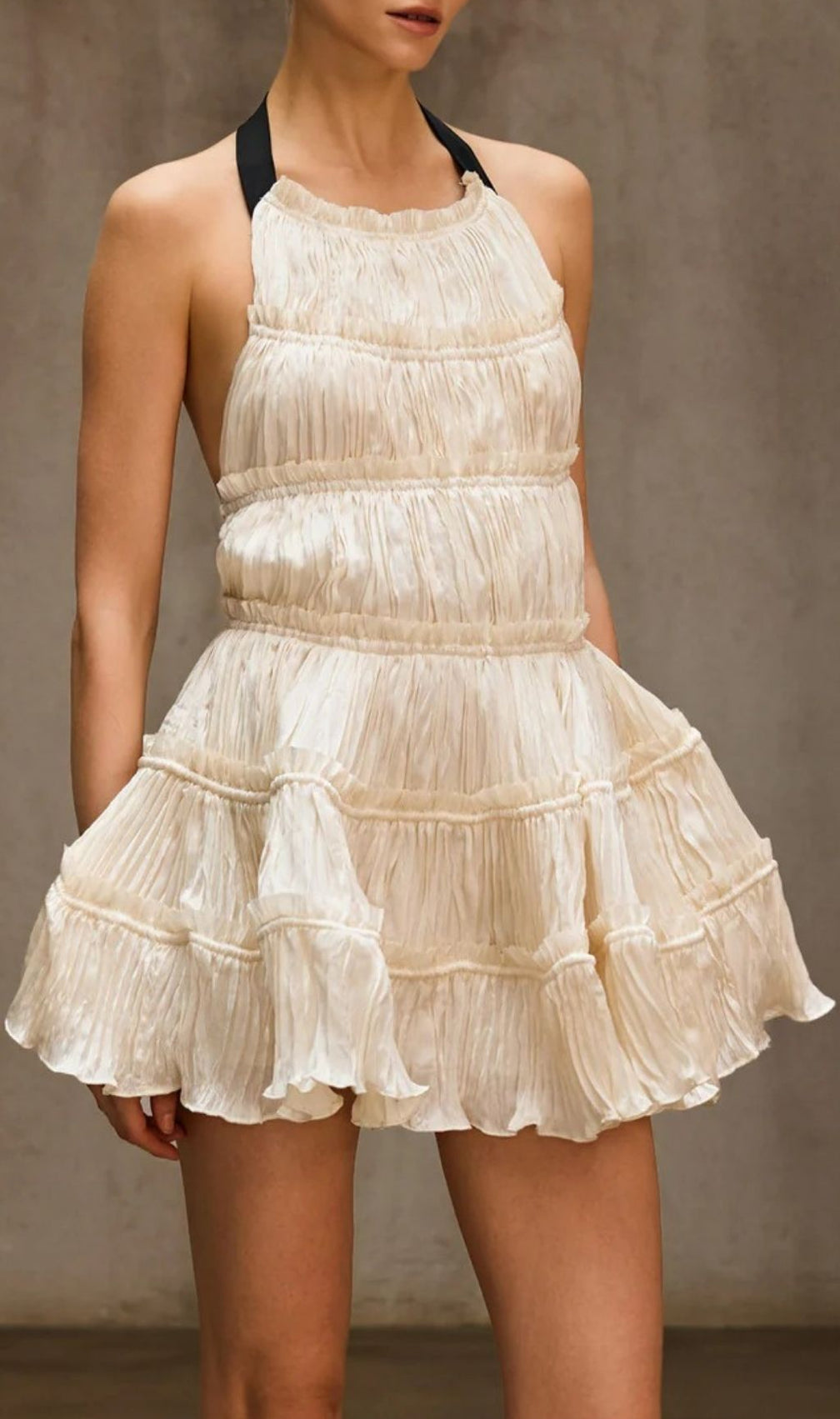 Rynoxis Halterneck Ruched Mini Dress